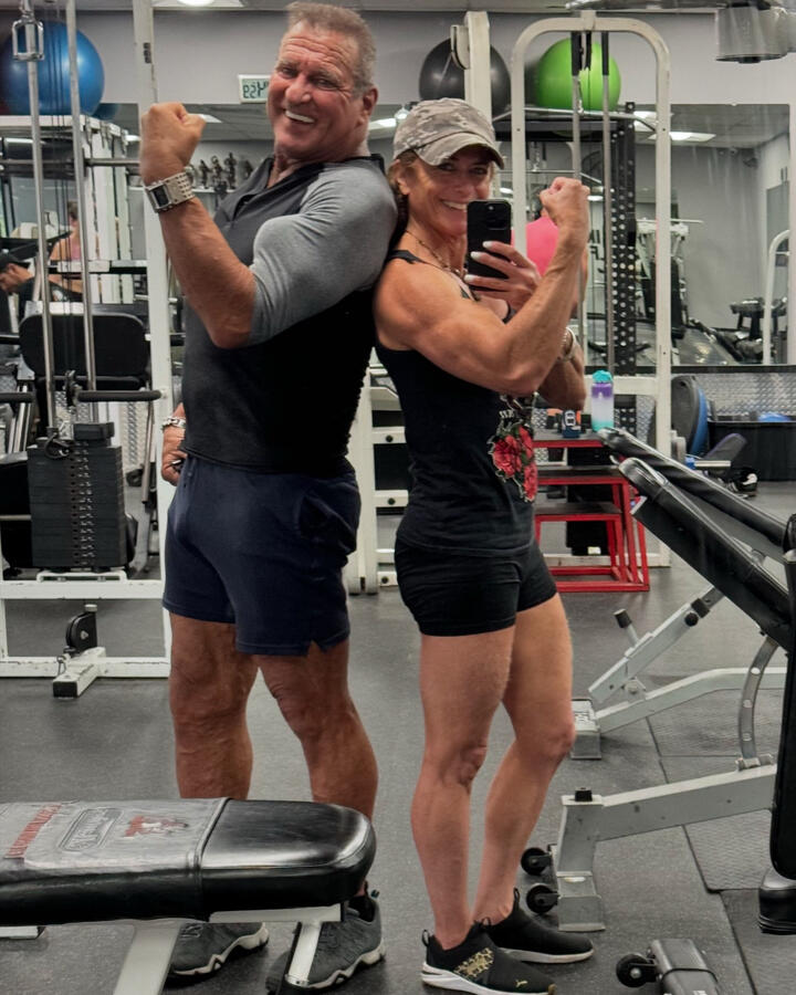 Brandon and gym member